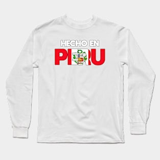 Peru - Flag (Hecho en) _012 Long Sleeve T-Shirt
